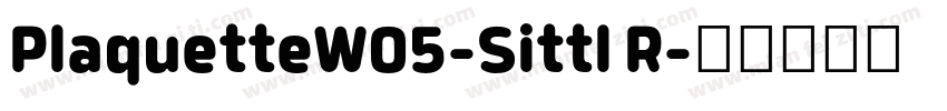 PlaquetteW05-Sittl R字体转换